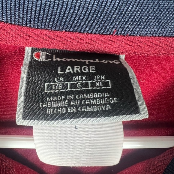 Champion Tricot “C” Logo Track Jacket Colorblock Large - Picture 6 of 7